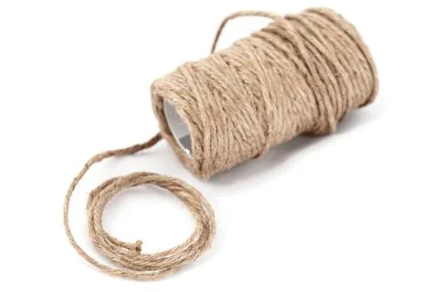 Roll rope isolated on white background Stock Photos