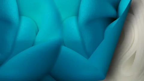 Roll of sponge foam material Stock Footage 297521032