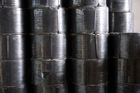 Roll of strap box 003 Stock Photos