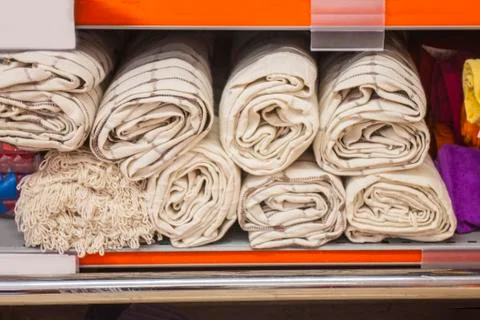 Roll tablecloth background unit isolate Stock Photos