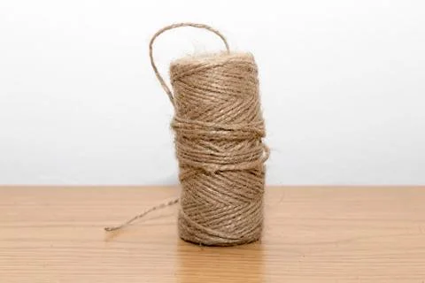 Roll of thin brown string Stock Photos