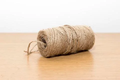 Roll of thin brown string Stock Photos