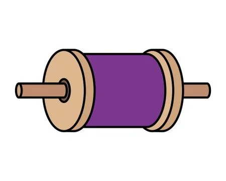 Roll of thread for kite Illustrazione stock