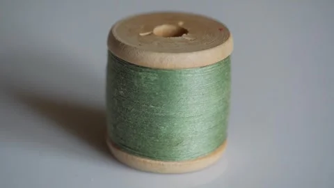 Roll of thread for sewing close-up Stock Footage 281329265