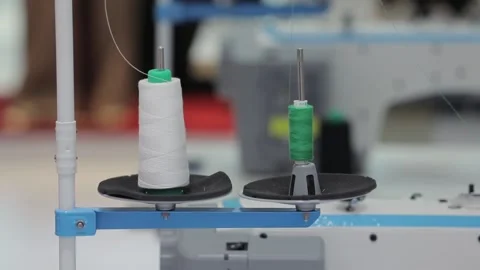 Roll of thread used in the sewing machine Stock Footage 146718688