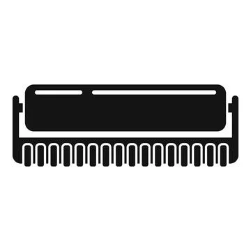 Roll toner icon, simple style Illustrazione stock