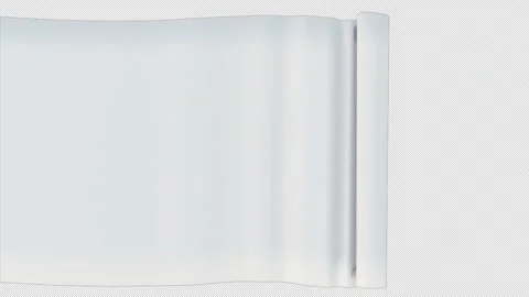 Roll White Cloth Video stock 201963242