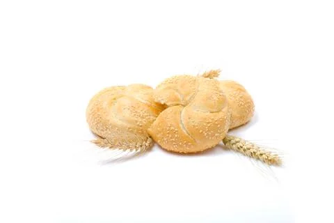 Roll on white Stock Photos