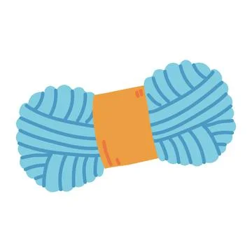 Roll wool knit Stock Illustration