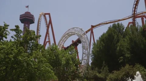 Rollar coaster Stock Footage 49549224