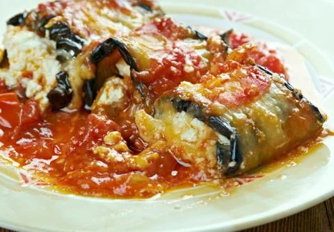 Rollatini di melanzane Stock Photos