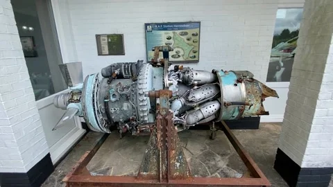 Rolle-Royce Dar Engine RB53 Stock Footage 201936627