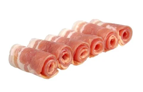 Rolled bacon Stock Photos