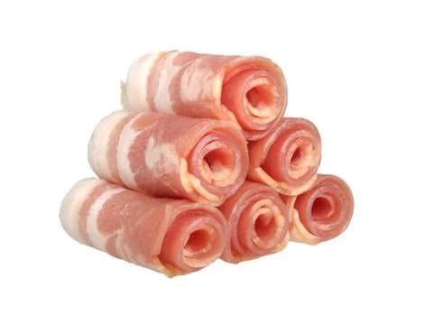 Rolled bacon Stock Photos