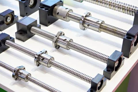 Rolled ballscrews Stock Photos