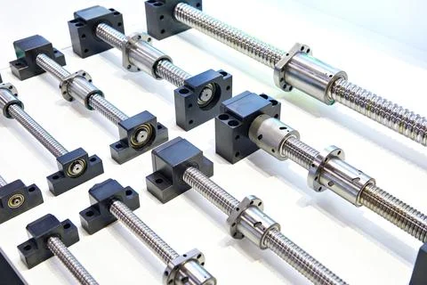 Rolled ballscrews Stock Photos