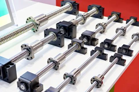 Rolled ballscrews Stock Photos