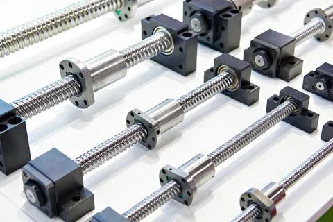 Rolled ballscrews Stock Photos