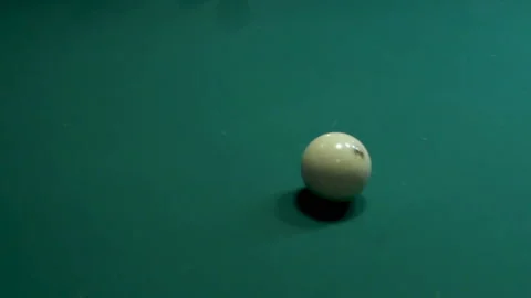 Rolled billiard ball Stock Footage 86594655