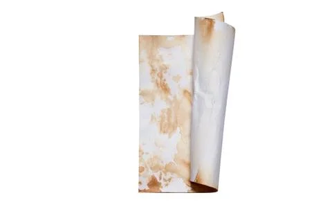 Rolled Distressed Paper For Composite Stock Illustration