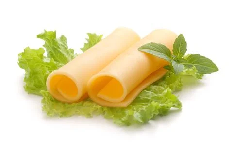 Rolled Gouda cheese Stock Photos
