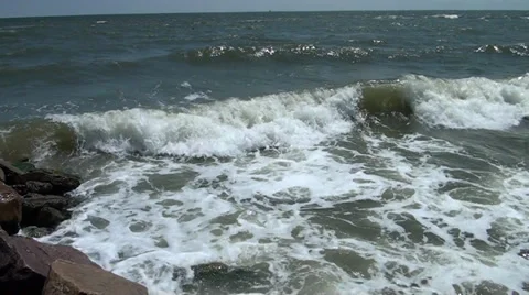 Rolled marine waves Stockbeeldmateriaal 36176022