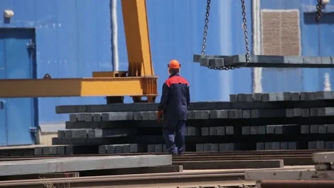 Rolled metal products Stock Footage 72713856