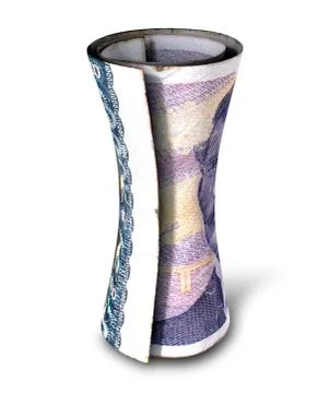 Rolled Money Note Stock Illustration