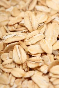 Rolled oats background Stock Photos