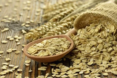 Rolled oats Stock Photos
