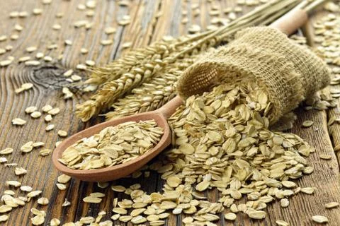 Rolled oats  Stock Photos