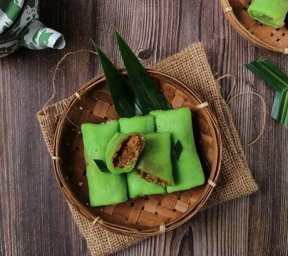 Rolled pancake Stock Photos