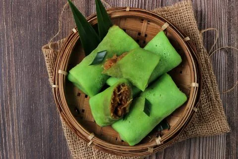 Rolled pancake Stock Photos