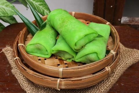 Rolled pancake Foto stock