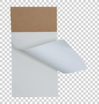 Rolled paper notebooks for office work on transparent background png file Stock Photos