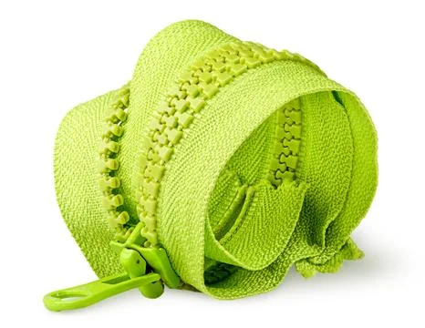 Rolled in ring zipper Stock Photos