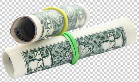 Rolled US Dollar Stock Photos