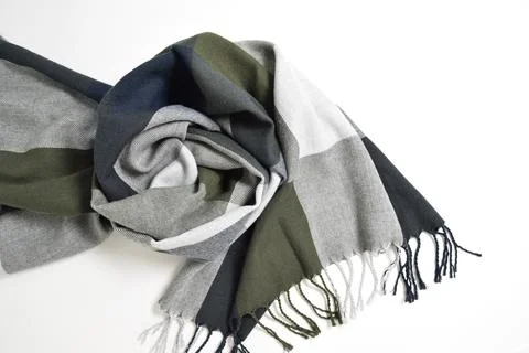 A rolled up warm scarf Stock Photos