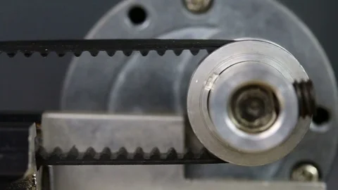 Roller and engine belt on machine Stock-Footage 81583623