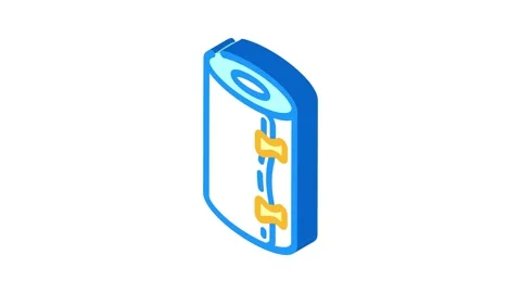 Roller bandage first aid isometric icon animation Vídeos de archivo 327295088