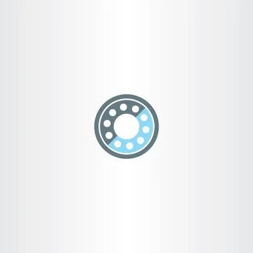 Roller bearing vector icon symbol Stock-Illustration