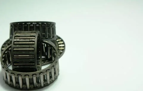 Roller bearings on a white background Stock Photos