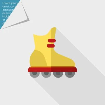 Roller blade icon 스톡 일러스트