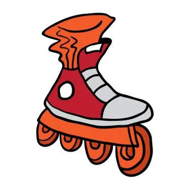 Roller blade Stock Illustration