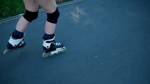 Roller blades skating Stockbeeldmateriaal 39194523