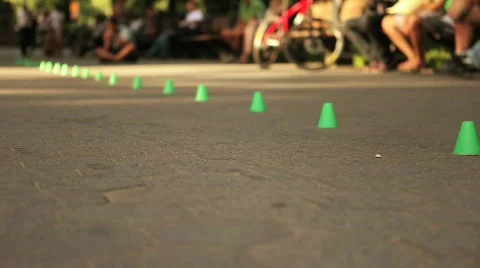 Roller Blading in Central Park NYC 4 Stock Footage 625771