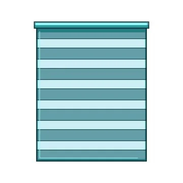 Roller blind with alternating striped pattern design 스톡 일러스트