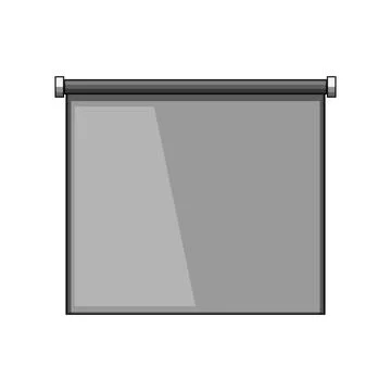 Roller blind for home window covering illustration Stock Illustration