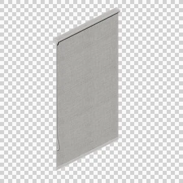 Roller Blind Isometric View 3D Render Illustration Stockillustratie
