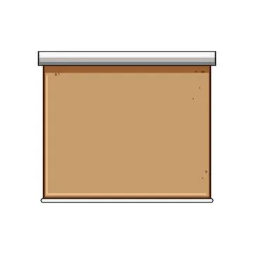Roller blind offering privacy and light control Stock Illustration